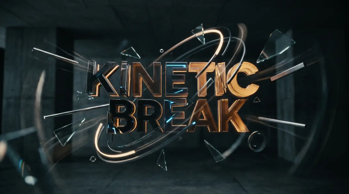 Kinetic typography title sequence